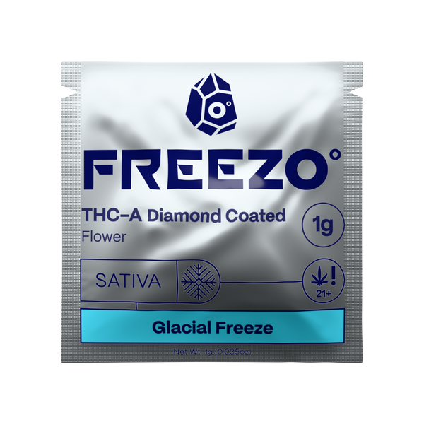 Glacial Freeze THCA Diamond Coated Flower