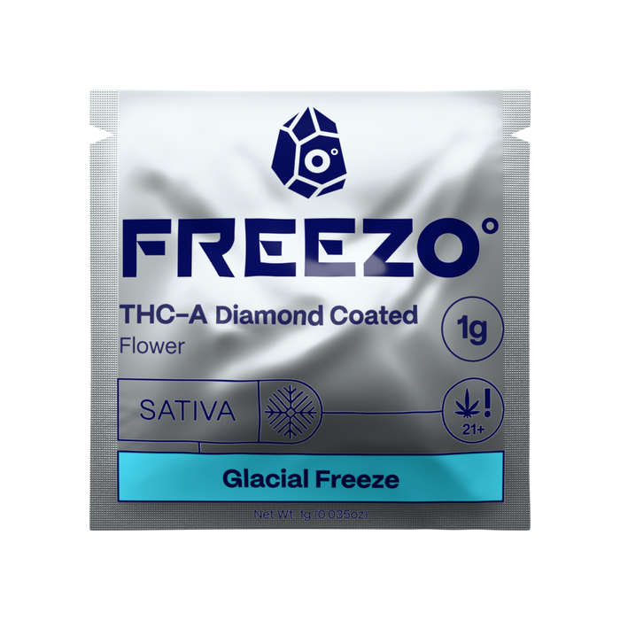 Glacial Freeze THCA Diamond Coated Flower