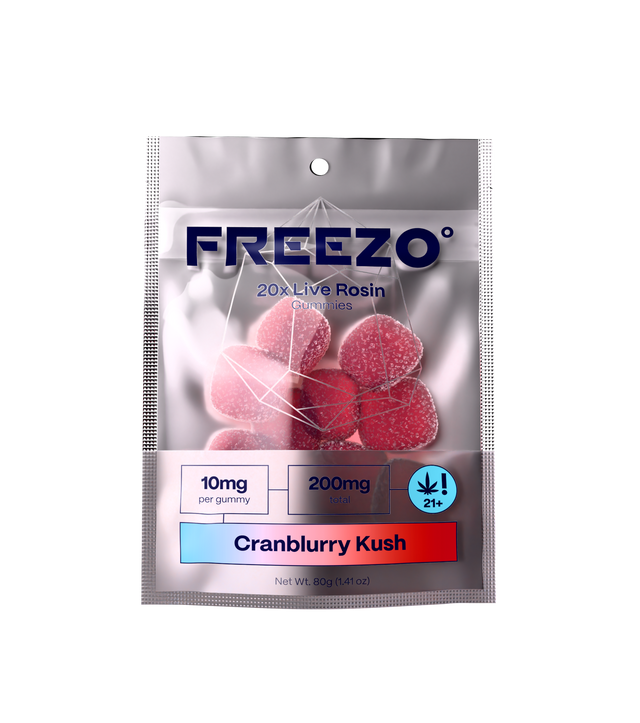 Cranblurry Kush - Live Rosin Gummies