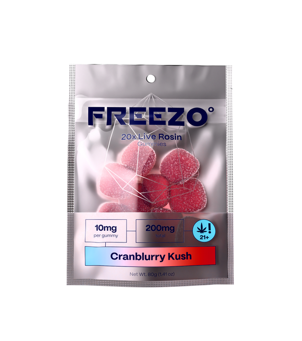 Cranblurry Kush - Live Rosin Gummies