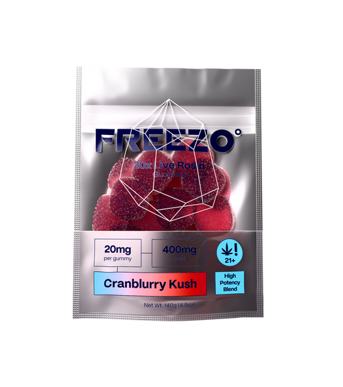 Cranblurry Kush - Live Rosin Gummies