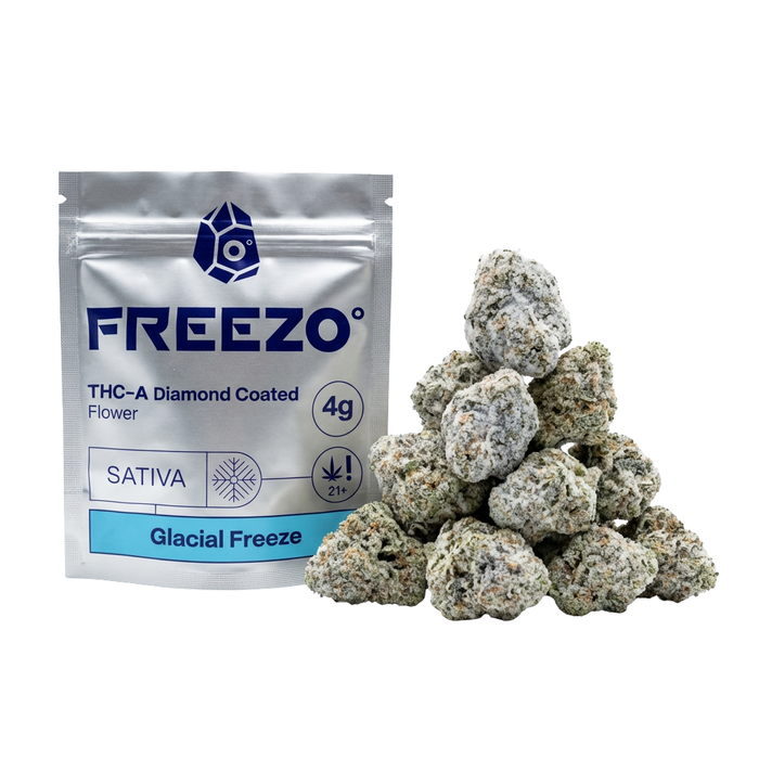 Glacial Freeze THCA Diamond Coated Flower