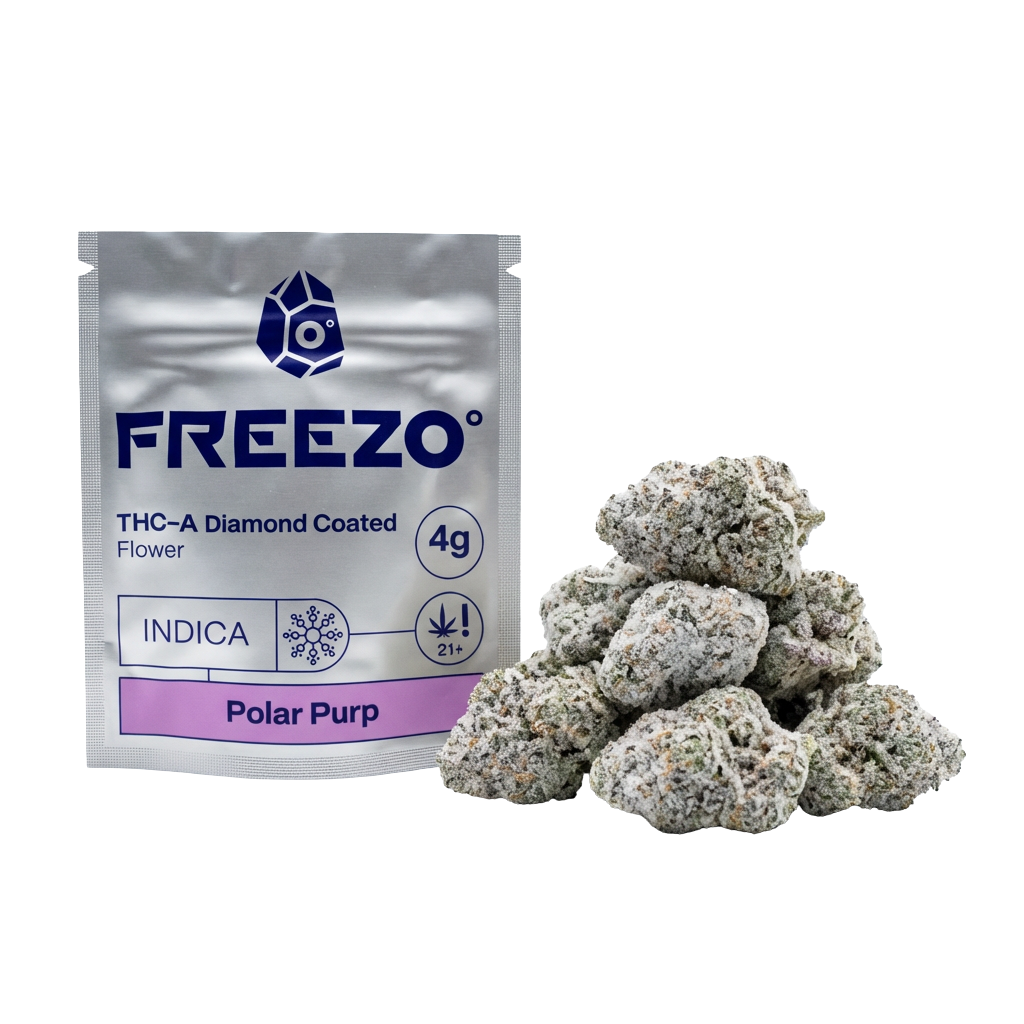 Polar Purp THCA Diamond Coated Flower