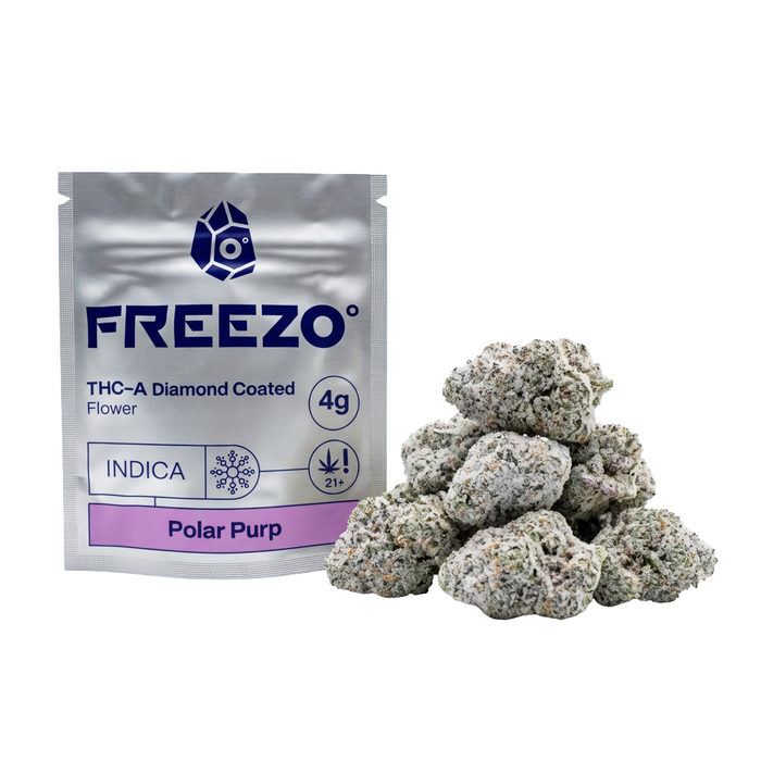Polar Purp THCA Diamond Coated Flower