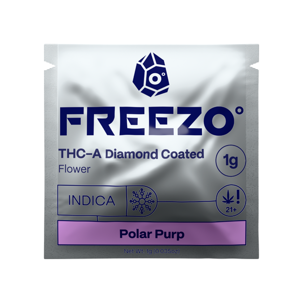 Polar Purp THCA Diamond Coated Flower