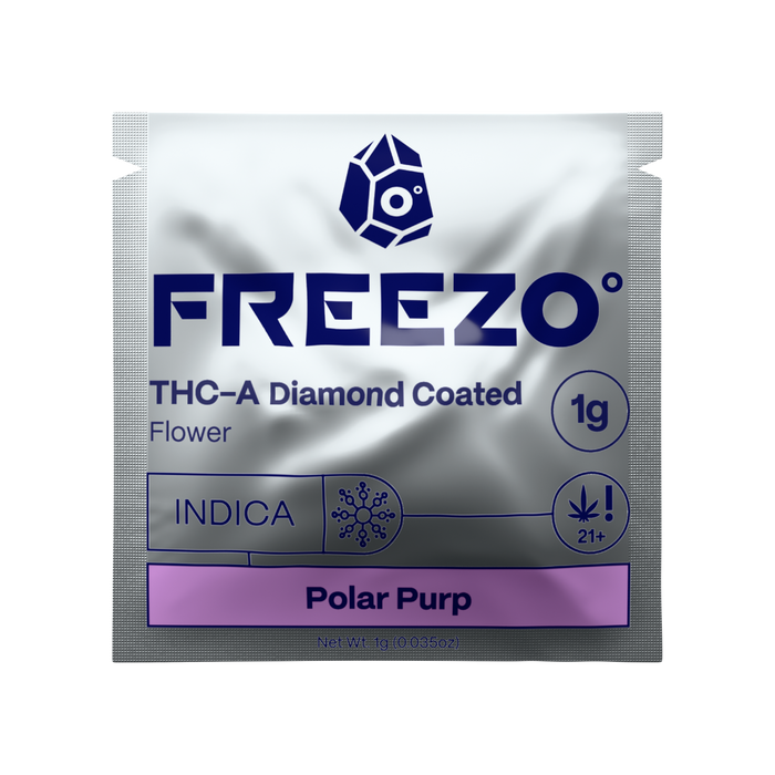 Polar Purp THCA Diamond Coated Flower